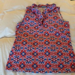New without tags j McLaughlin sleeveless ruffle neck top